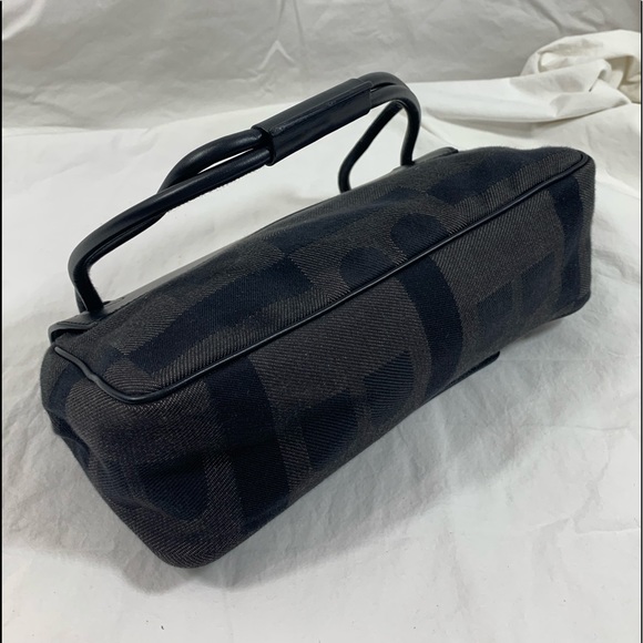 Genuine vintage BALLY black signature canvas and leather shoulder bag purse - Picture 15 of 15